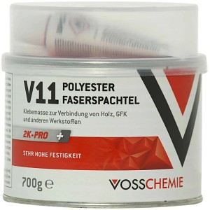 Vosschemie V11 Polyester Faserspachtel 2k 700 g Weiß