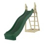 Dunkelgrüne OutdoorToys Rutsche Kolibri 220cm mit Holzleiter für Spieltürme & Spielanlagen.
