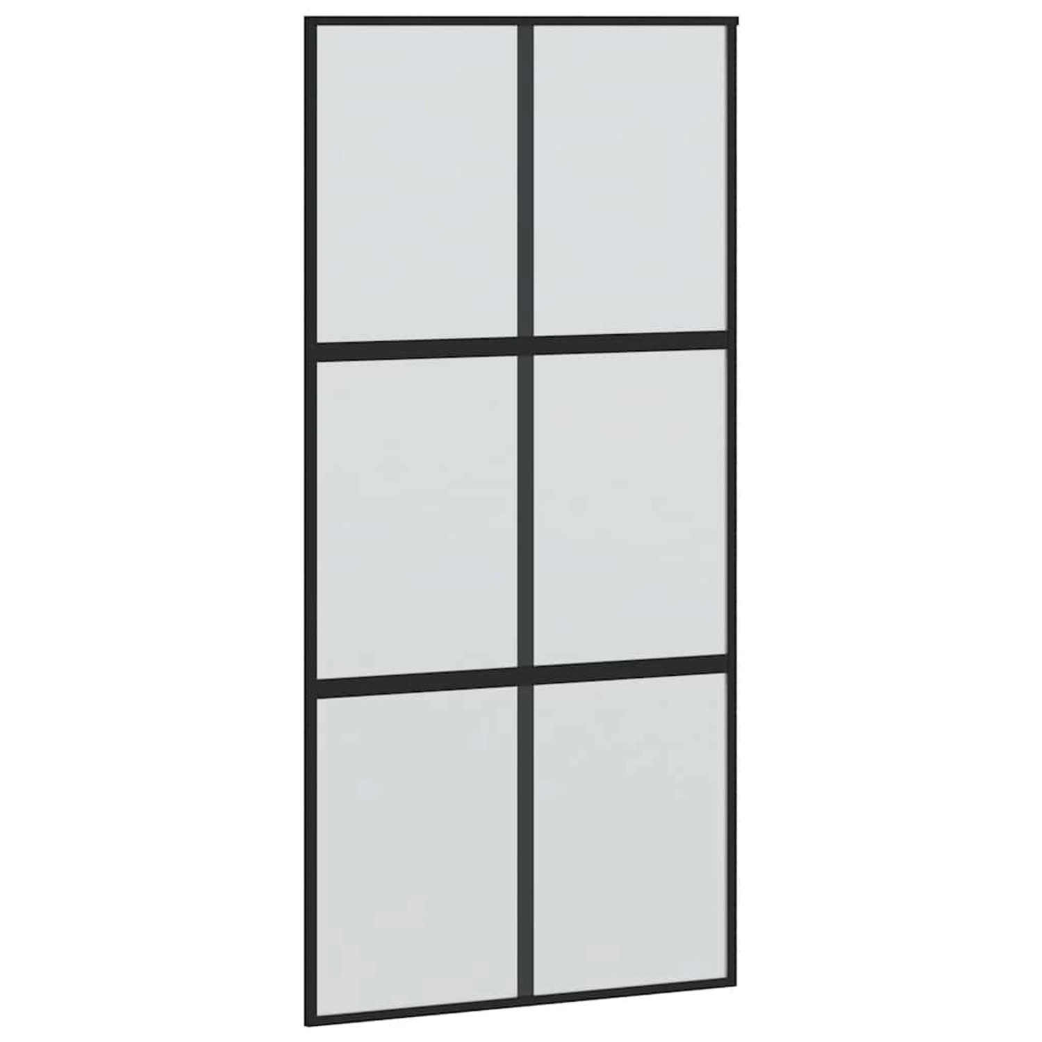 vidaXL Schiebetür Schwarz 102,5x205 cm Hartglas und Aluminium 155209 günstig online kaufen