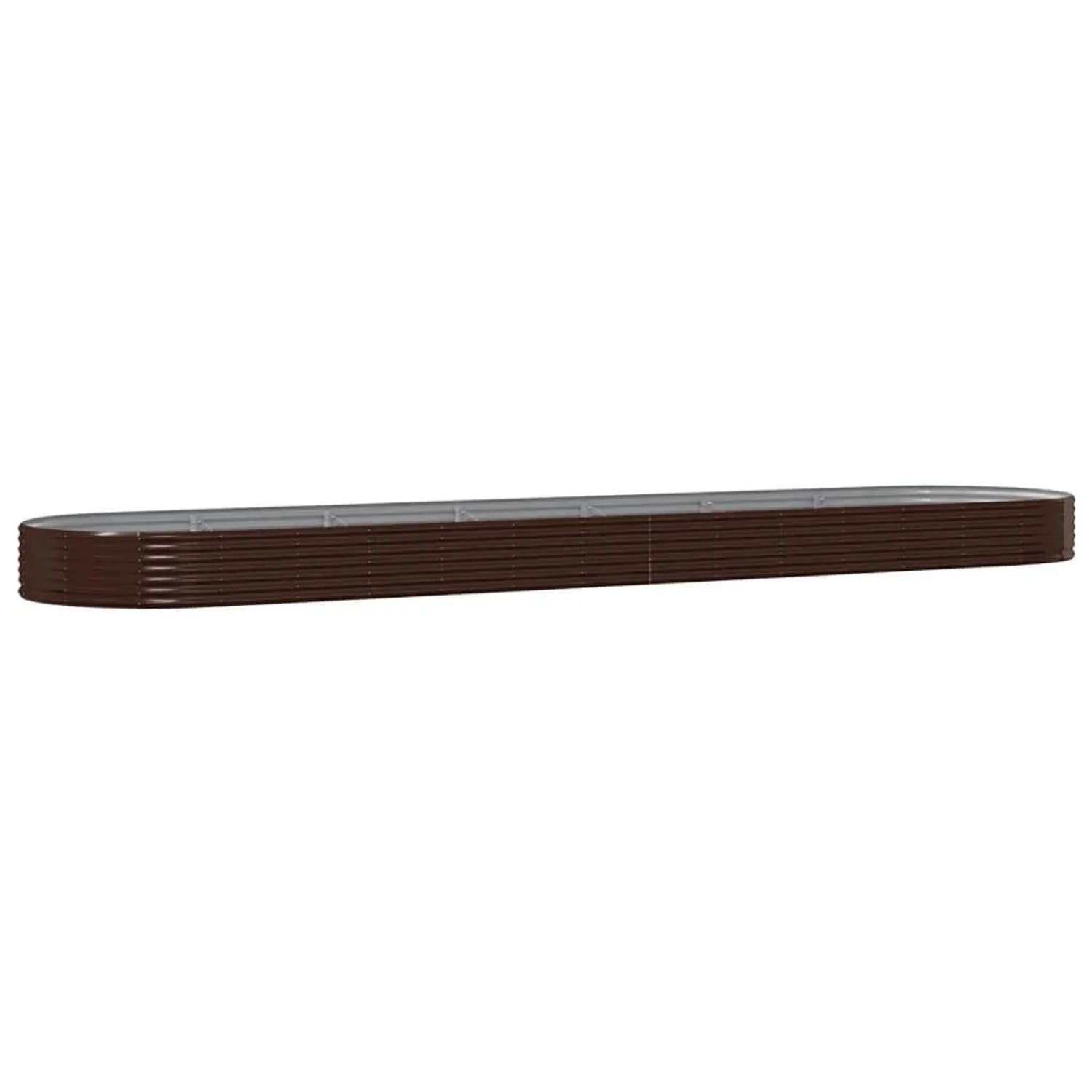 vidaXL Hochbeet Verzinkter Stahl 600x140x36 cm Braun 319050