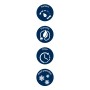 Symbole für Komfort, Sparmodus, Timer und Frostschutz des Winterberg Badheizkörpers.