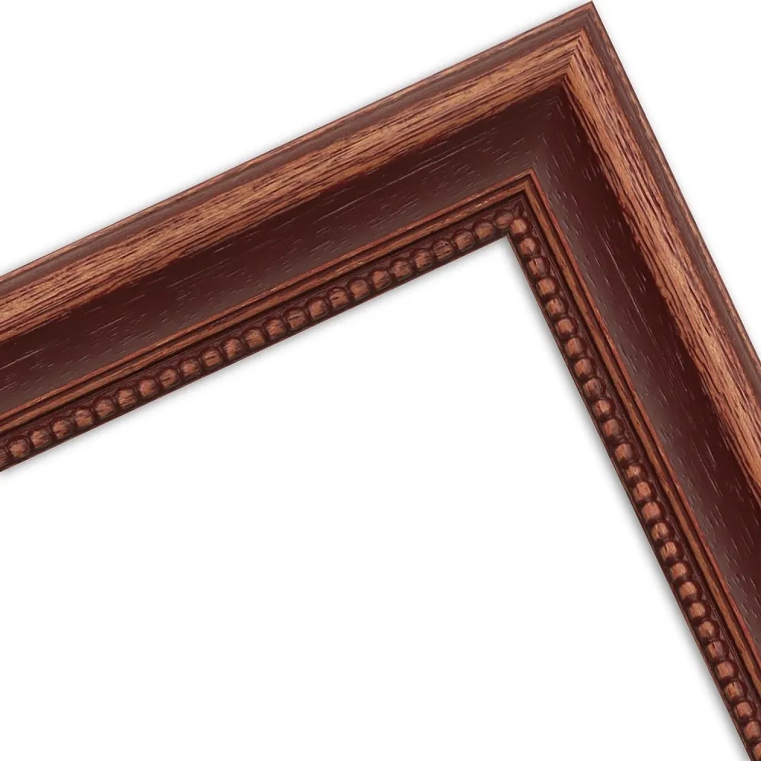 Detailansicht: Brauner WANDStyle Bilderrahmen H390 aus Massivholz, Landhausstil, 30x45 cm.