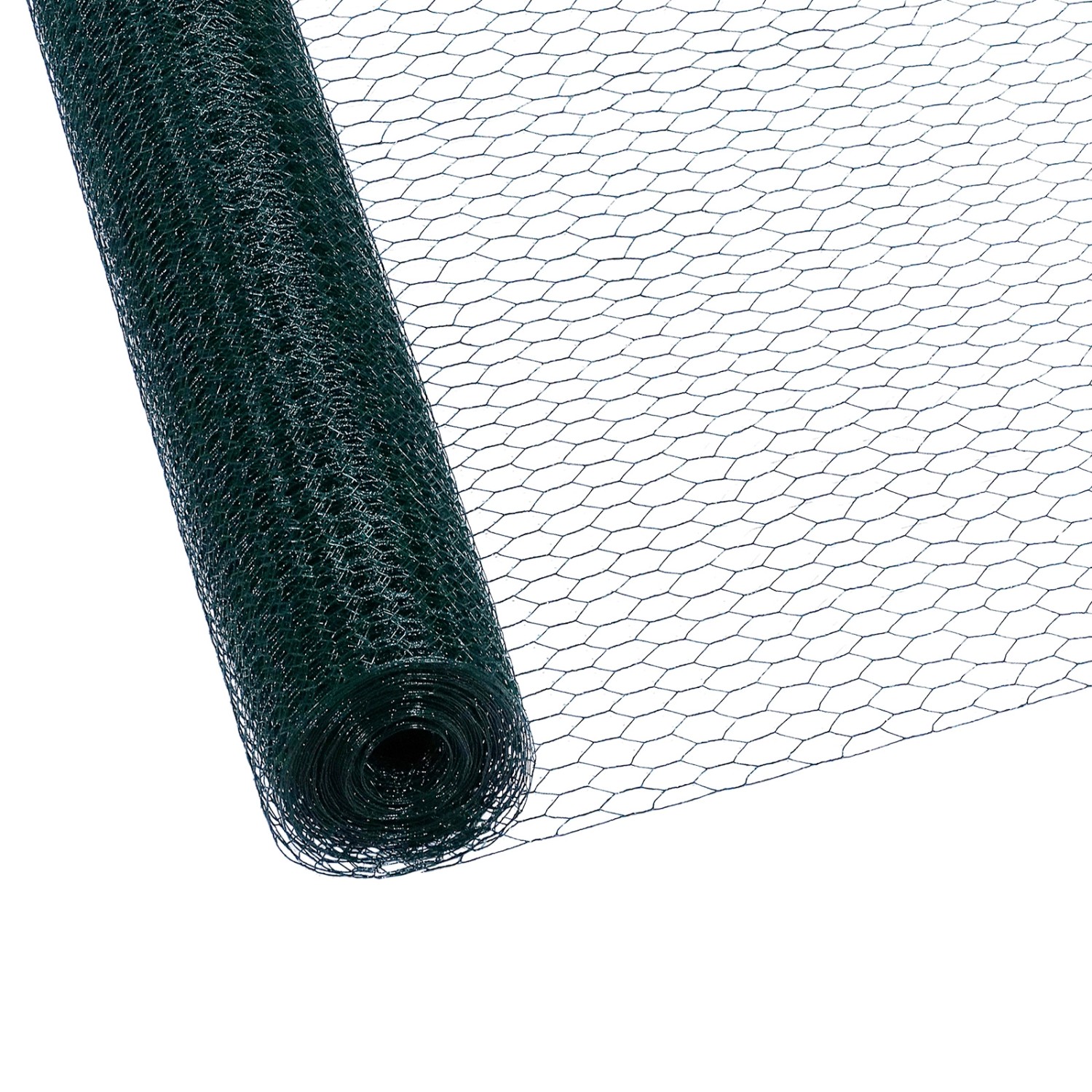 CCLIFE Hühnerzaun Geflügelnetz 45mm Maschenweite 100cm Höhe 15m Länge PVC-B günstig online kaufen