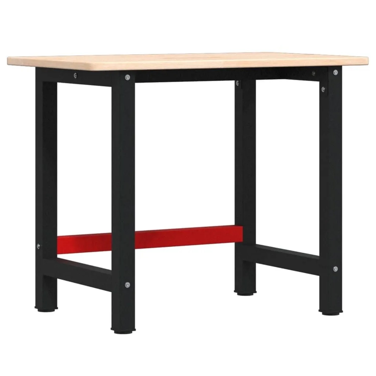 vidaXL Werkbank 100x60x81,5 cm Massivholz Eiche Rechteckig 3309656
