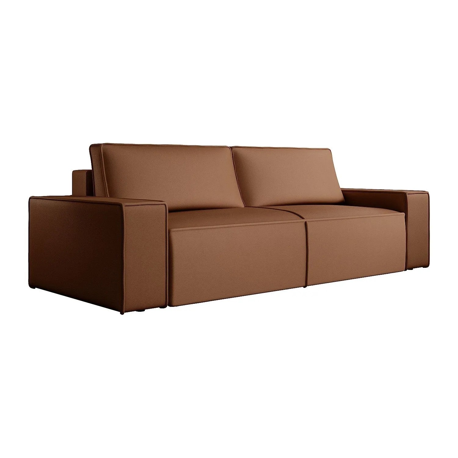 Vente-unique Schlafsofa Amelia Braun 257 cm