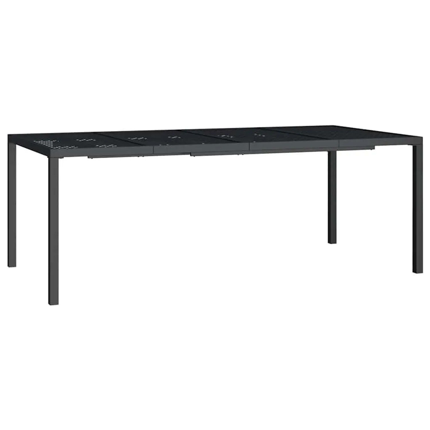 Furnicato Gartentisch Anthrazit 200x100x72 Cm Stahl