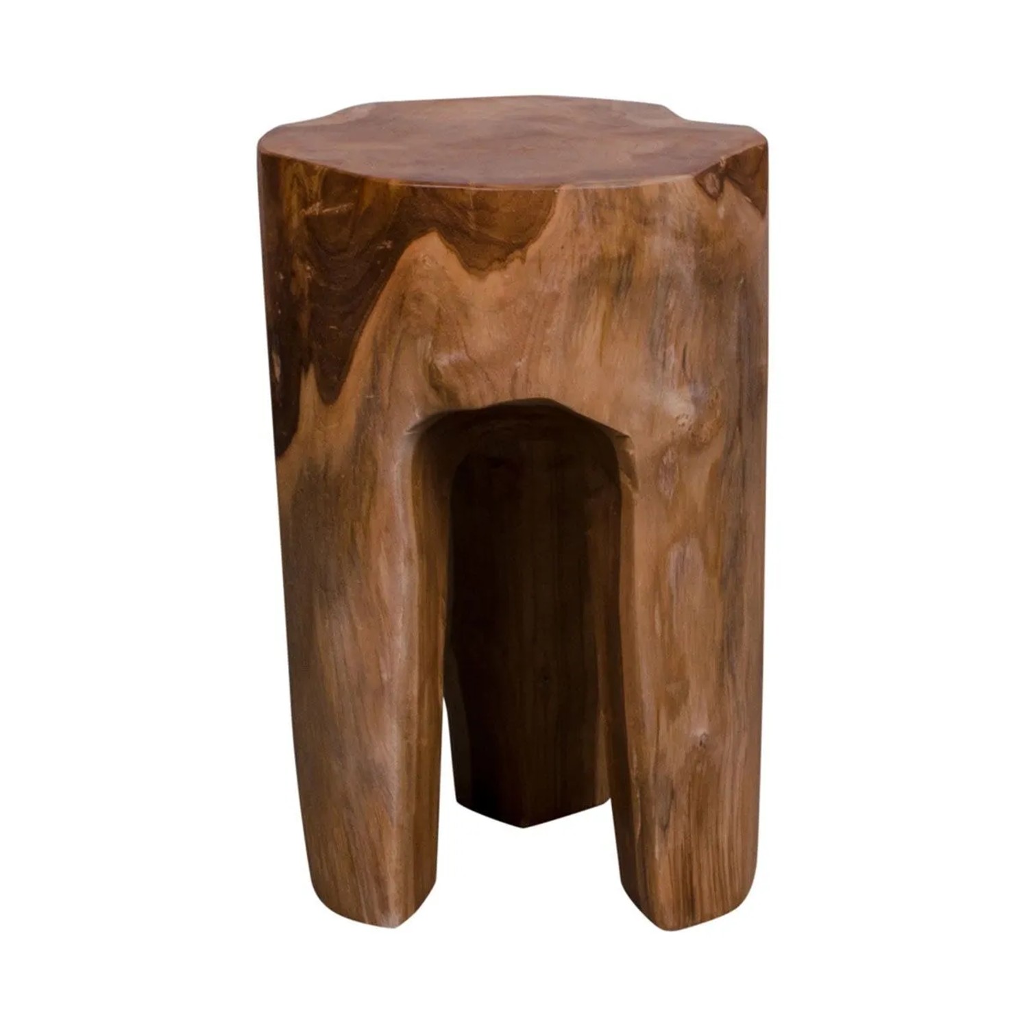 ebuy24 Rain Hocker aus Teak Natur