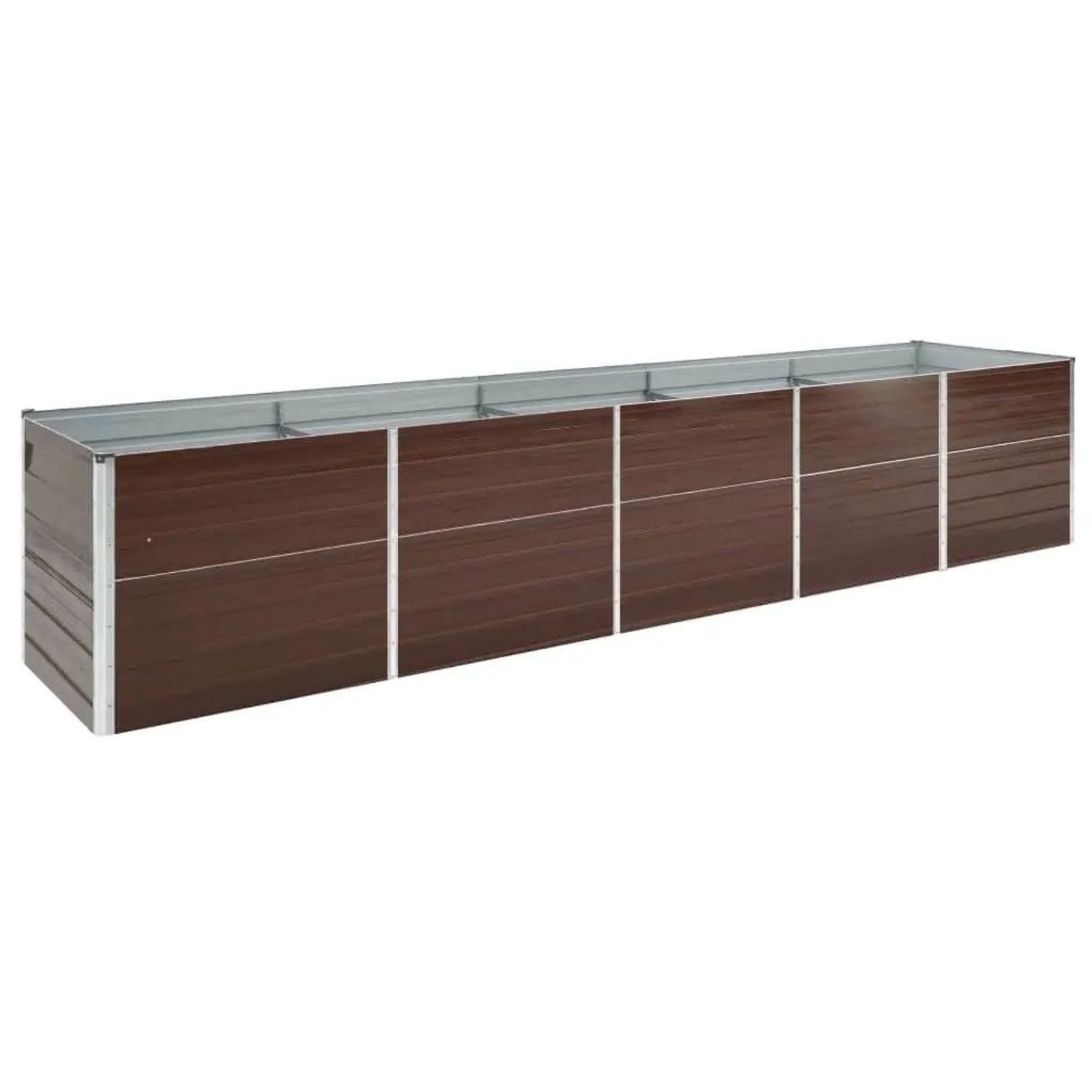 Furnicato Garten-hochbeet Verzinkter Stahl 400x80x45 Cm Braun