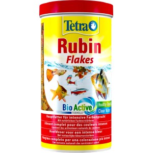 Tetra Rubin Flakes 1 l Flockenfutter für Zierfische zur Farbverstärkung.