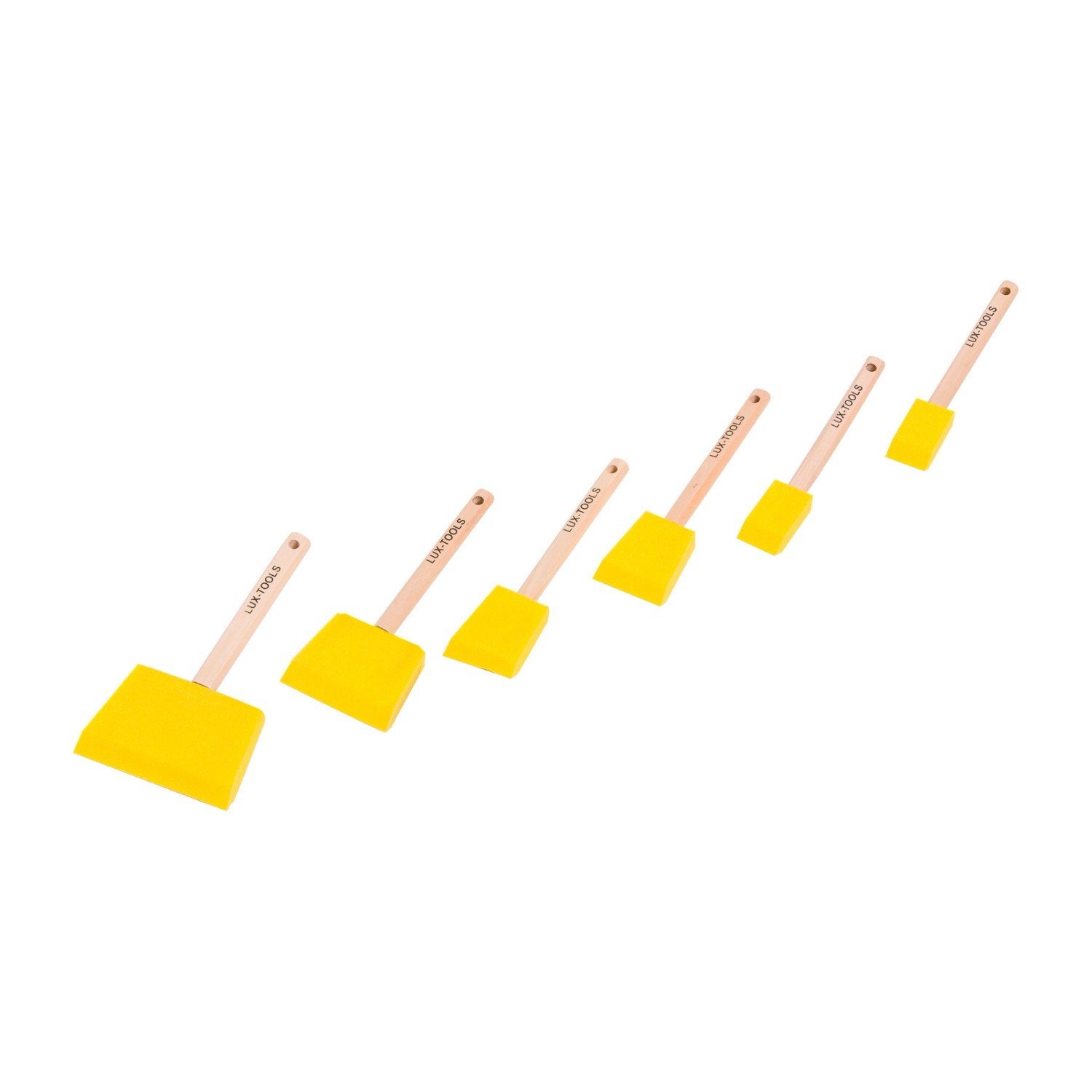 LUX Schaumstoffpinsel-Set 6-teilig