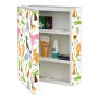 Weißer Banjado XXL Medizinschrank mit Tiermotiv, abschließbar, 35x46x15cm.