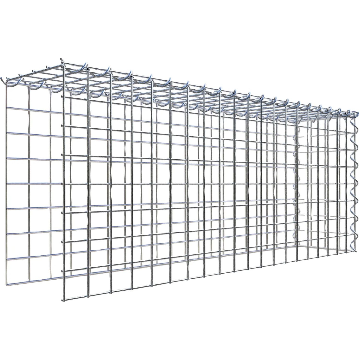 Gabiona Gabione-Anbaukorb Typ 4 40 x 100 x 20 cm Maschenw 5 x 5 cm