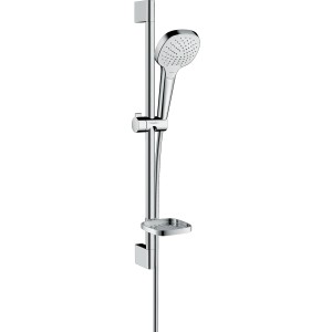 Hansgrohe Croma Select E Brauseset, Vario, 65cm, mit Seifenschale, weiß/chrom.