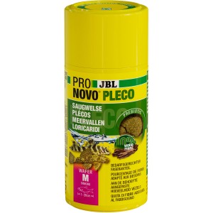 JBL Pronovo Pleco Wafer M, Tablettenfutter für Saugwelse, 100ml Dose.
