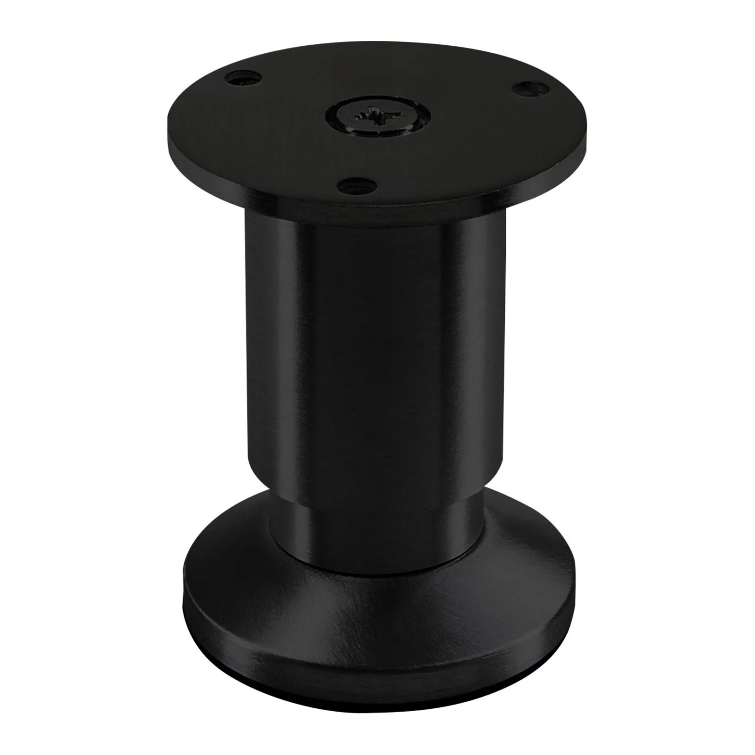 SOTECH Möbelfuß ALPHA Schwarz Eloxiert Höhe 80 mm