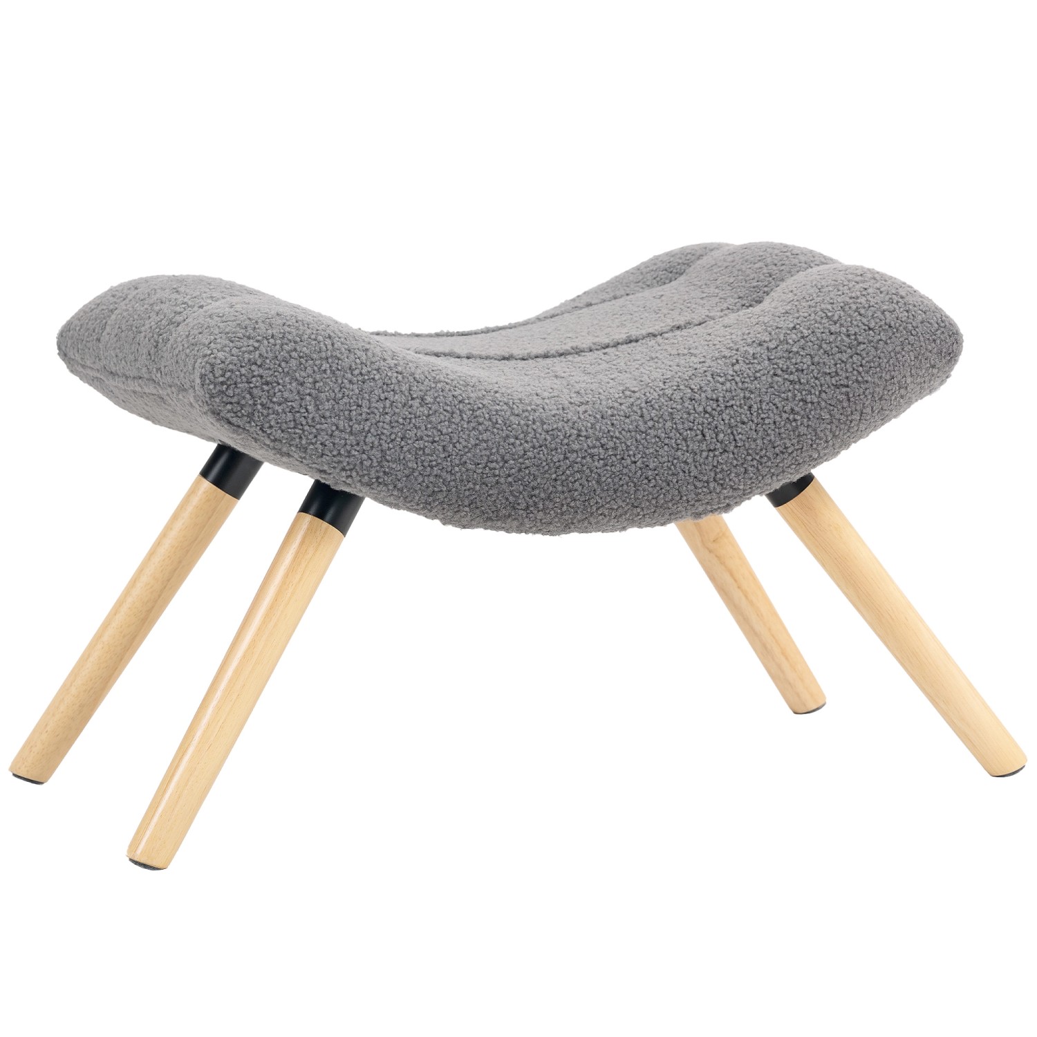 HOMCOM Sitzhocker Polyester Schaumstoff 67L x 45B x 38H cm Dunkelgrau