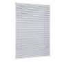 Sekey Aluminium Jalousie, 90x130 cm, silberner Fensterbehang für Licht- und Sichtschutz.