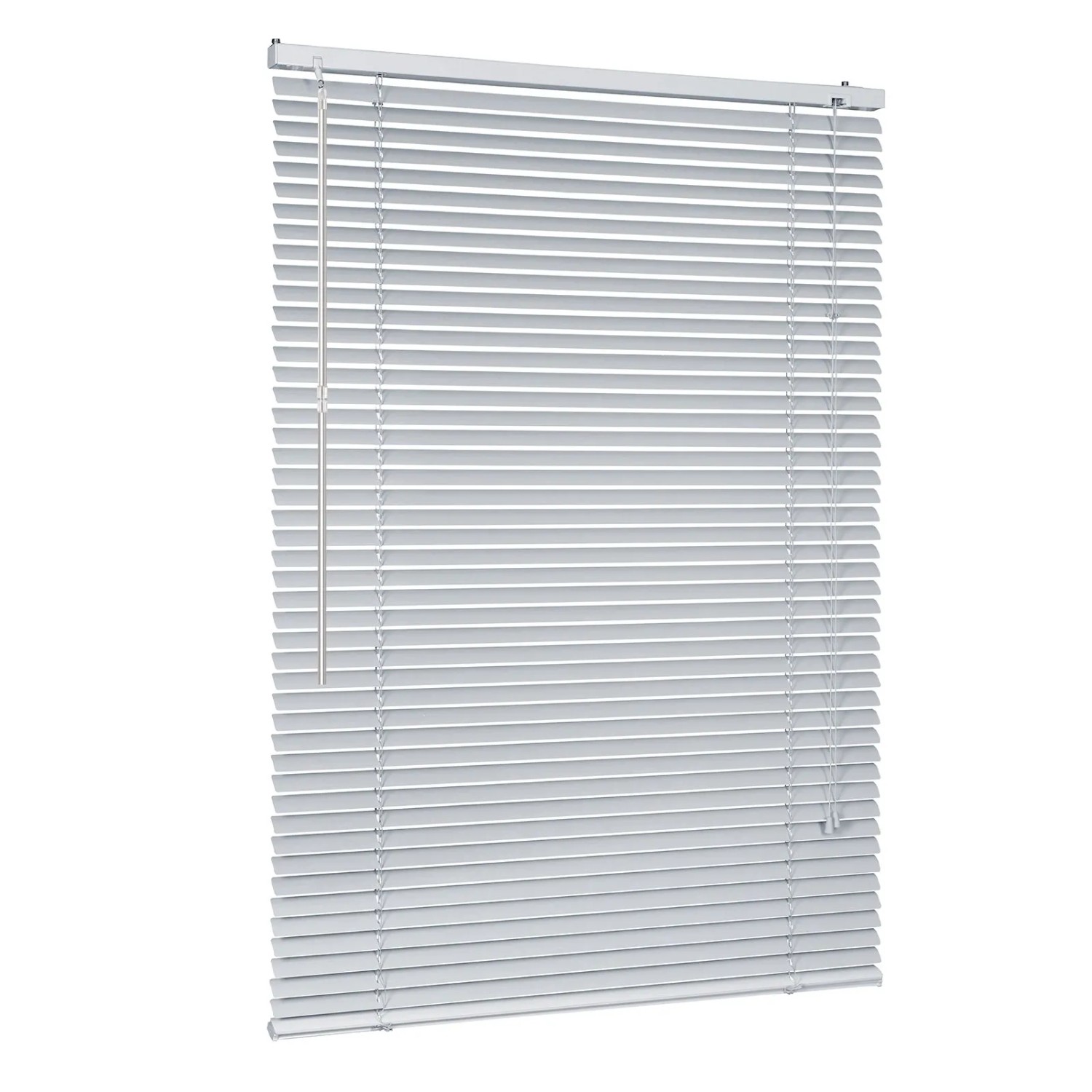 Sekey Aluminium Jalousie, 90x130 cm, silberner Fensterbehang für Licht- und Sichtschutz.
