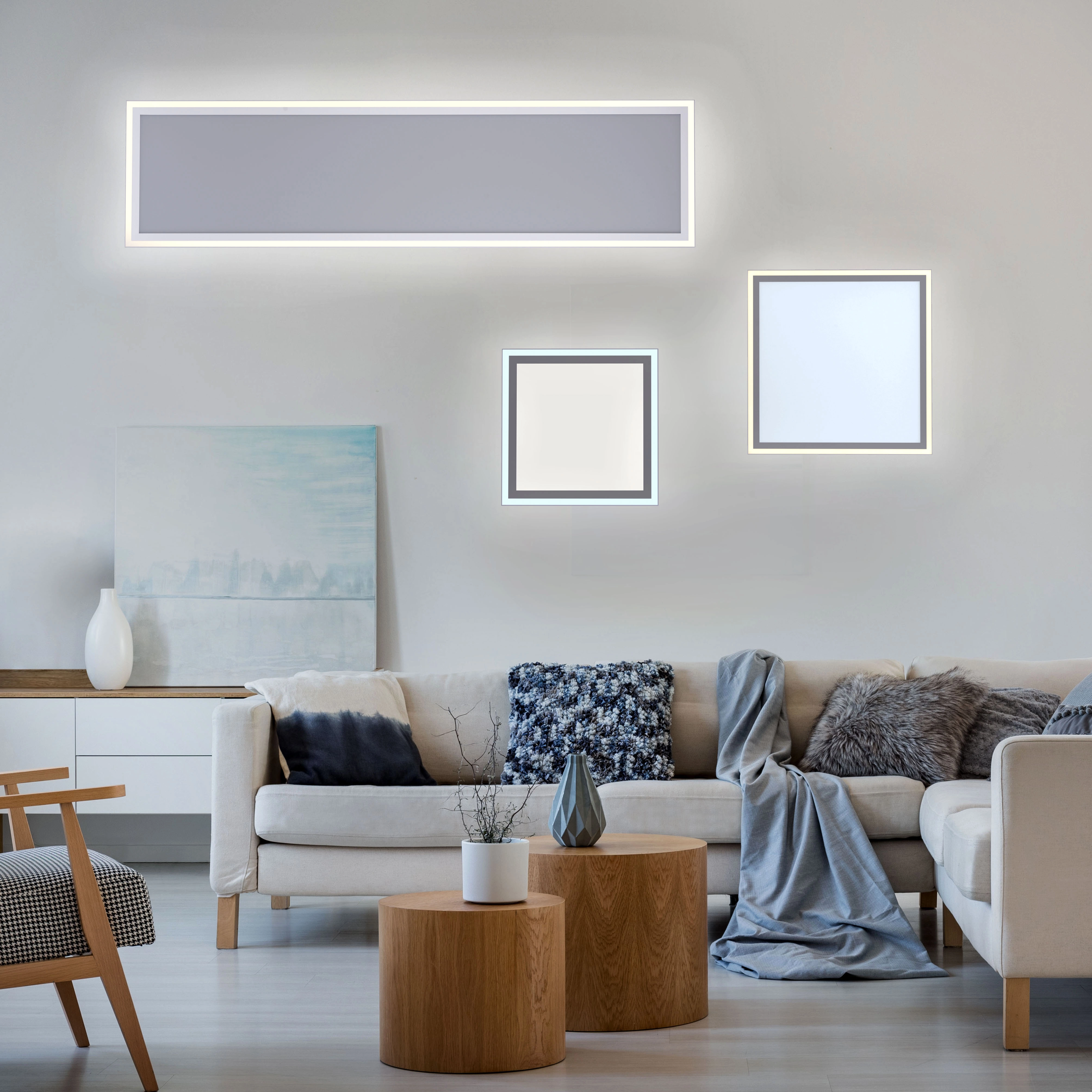 LED-Deckenleuchte Edging Weiß 121,4 cm x 31,4 cm CCT 2700 K - 5000 K kaufen  bei OBI
