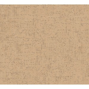 Metropolitan Stories II Vliestapete Uni in Sand und Schwarz mit feiner Struktur.