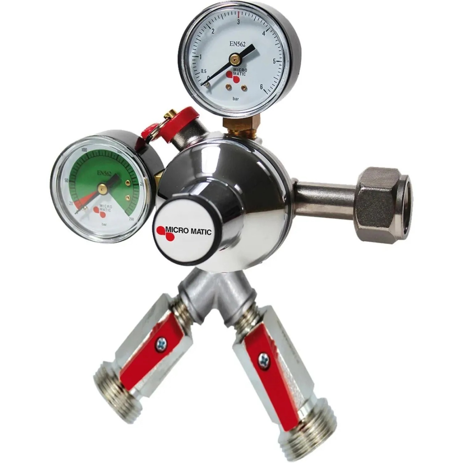 Image of Ich-Zapfe Druckminderer Kohlensäure Micro Matic 2- Nickel-Messing