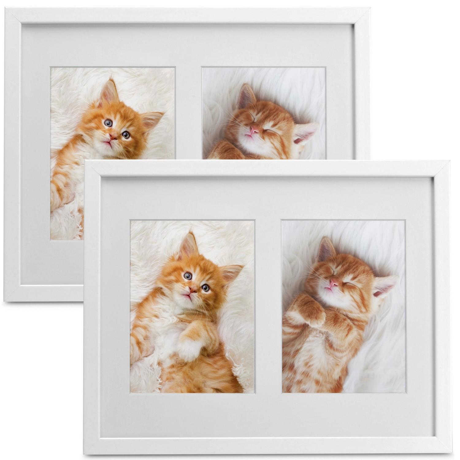 Bomoe Galeria Bilderrahmen 2 Bilder 9x13cm Weiß 2tlg günstig online kaufen