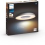 Verpackung der Philips Hue Deckenleuchte White Ambiance Still, silberne LED Lampe mit Dimmer.