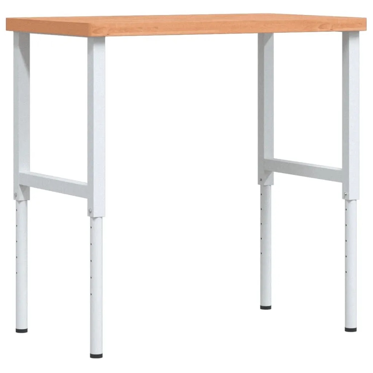 vidaXL Werkbank 100x60x73-99,5 cm Massivholz Buche Rechteckig 3309707