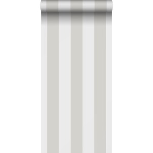 Sanders & Sanders Tapete Streifen Grau Und Weiß 53 Cm X 1005 Cm 640687