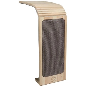 Ebi Katzenkratzbrett Henny Sofa aus Birke mit Kratzfläche und Ablage.