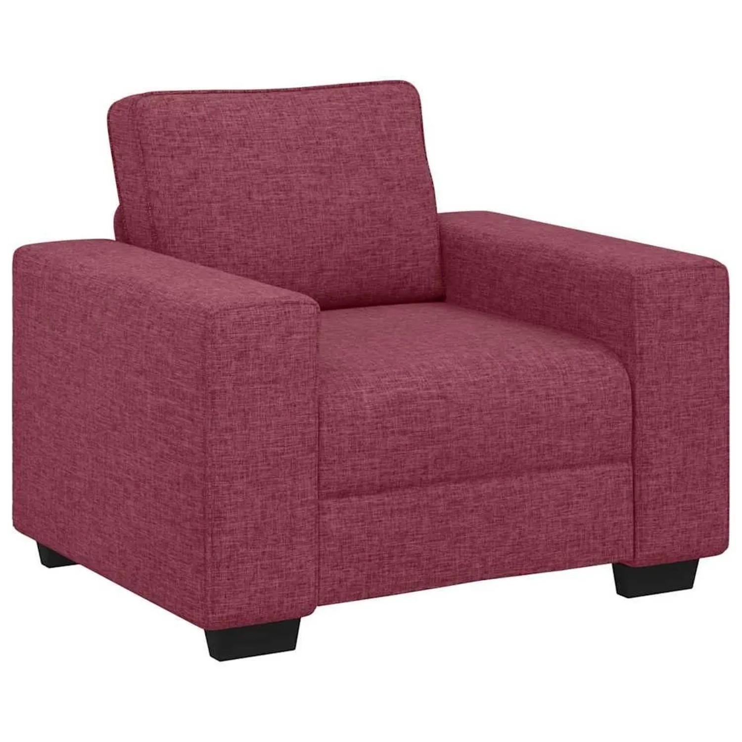 vidaXL Sessel Weinrot 100x77x82 cm Stoff 4105149