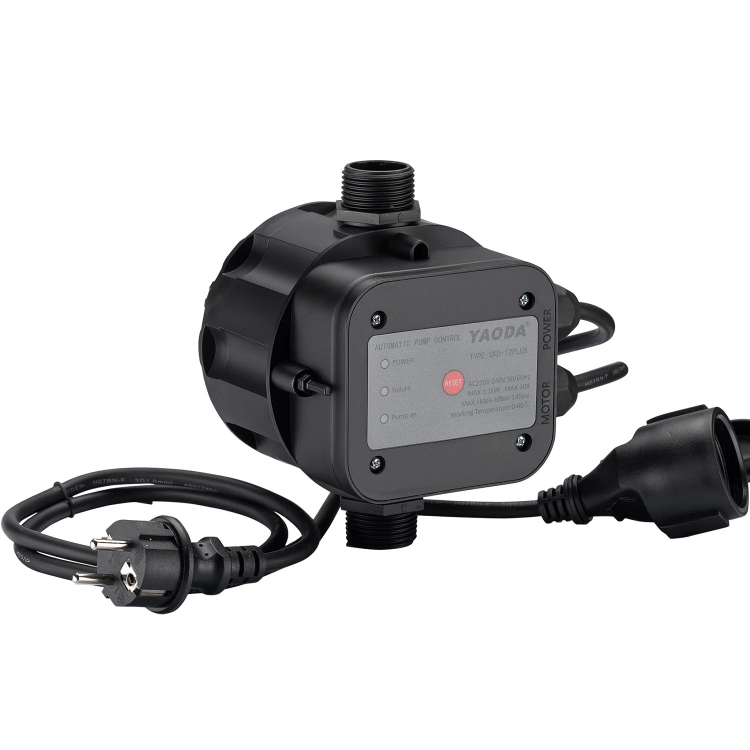 Wiltec Druckschalter Kabel Epc-5 230V 1-Phasig Pumpensteuerung Hauswasserwerk