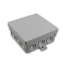 Grauer EGB Abzweigkasten IP55, 100x100x42mm, für Feuchträume.