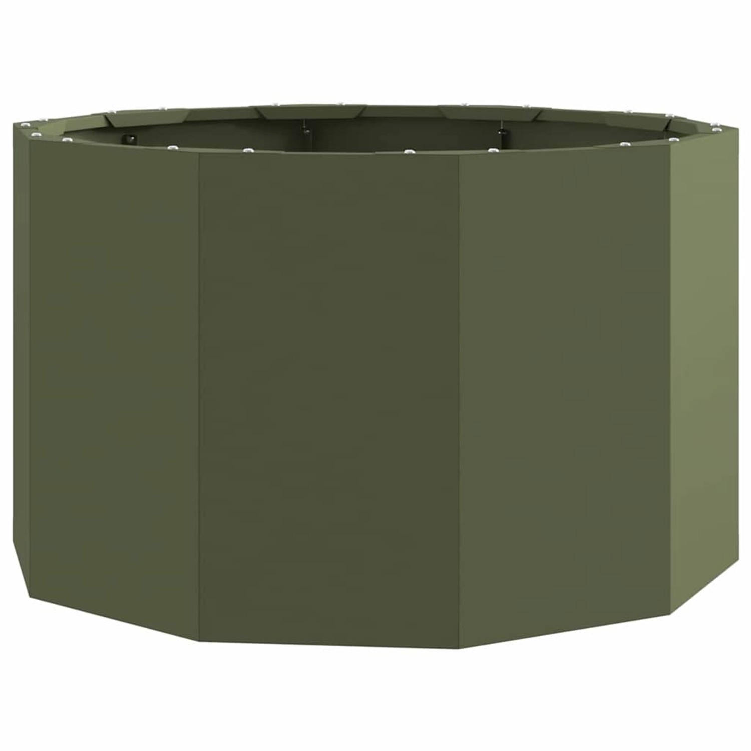vidaXL Pflanzkübel Olive Grün 60 x 60 x 35 cm Stahl 883741