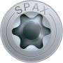 Detailaufnahme: Spax Universalschraube Senkkopf mit T-Star plus Antrieb.