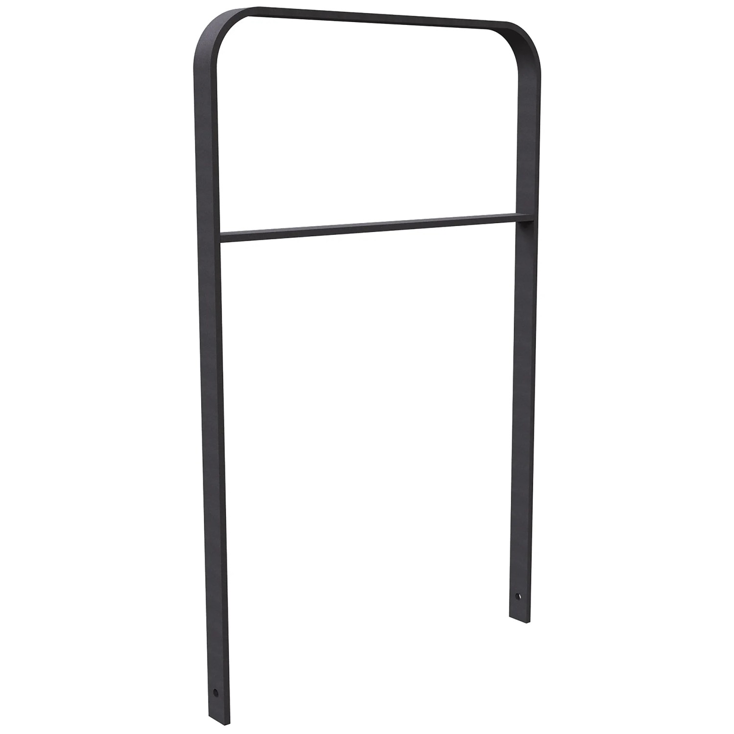 Schake Anlehnbügel Flachstahl Gebogen Querholm 1.200 mm x 750 mm Eisengrau