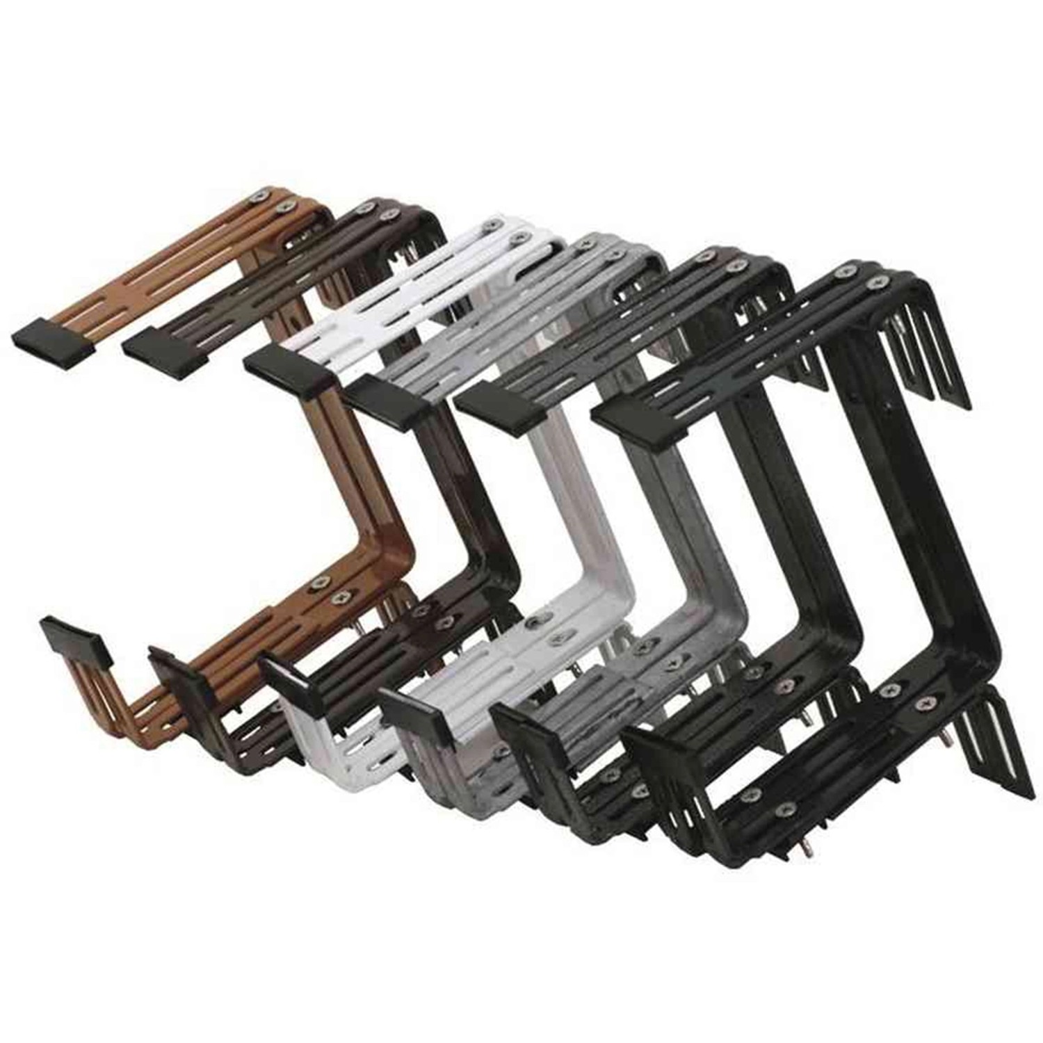 Siena Garden Blumenkastenhalter Gigant in verschiedenen Farben, 2er-Pack.