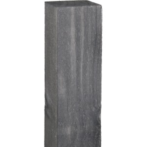 Grauer Pfosten für Neo Sichtschutzelemente, sägerau und imprägniert.