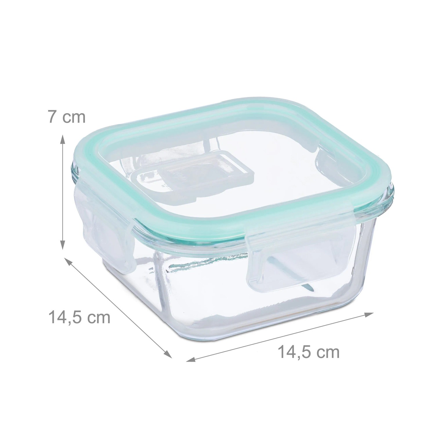 Relaxdays Glasbehälter mit Deckel Glas Transparent Luftdicht 6 x 520 ml_4