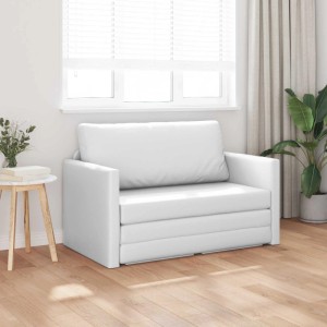 vidaXL Klappsofa Bett Weiß 124 x 71 x 78 cm PVC 42030519