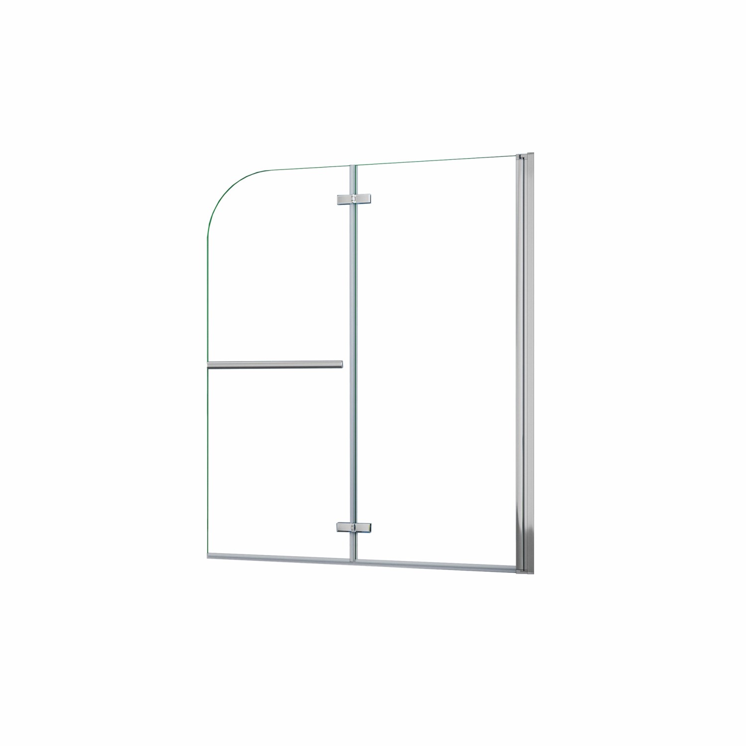 Duschparadies 100 x 140 cm Badewannenaufsatz 2tlg Faltwand 6mm Nano Glas Du günstig online kaufen