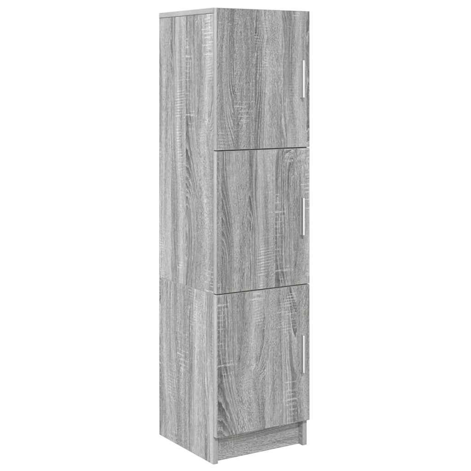vidaXL Highboard Grau Sonoma 31,5 x 32 x 124 cm Holzwerkstoff 869351