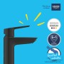Grohe QuickFix Waschtischarmatur Start S-Size, schwarz, mit hohem Auslauf und QuickTool.