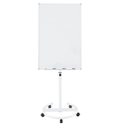 Costway Flipchart Ständer Mobiles Whiteboard Weiß 100 x 65 cm