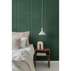 Origin Luxury Wallcoverings Tapete Holzwandverkleidung Dunkelgrün 53 Cm X 1005 Cm 347831