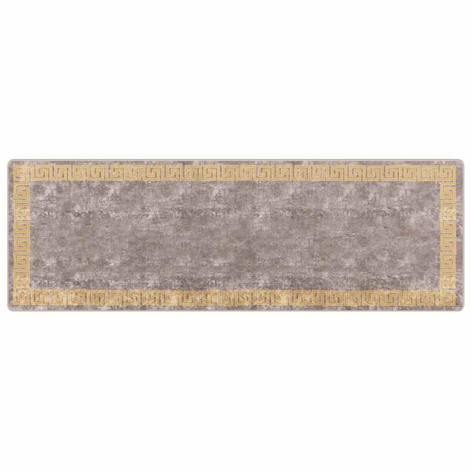 vidaXL Teppichläufer MARSA Grau 100 x 300 cm Polyester und PVC 42023362