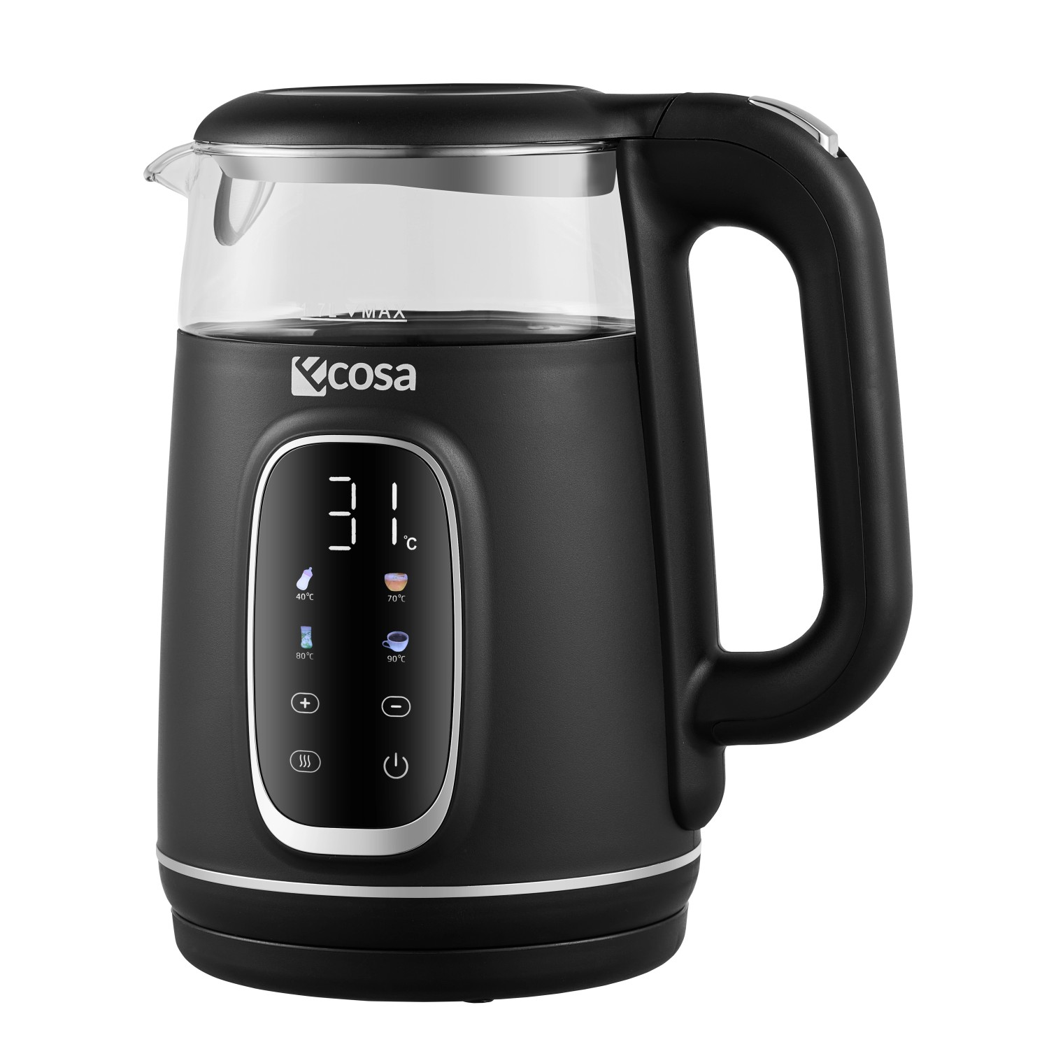 Ecosa EO-697 Wasserkocher mit Temperatureinstellung 1,7 L günstig online kaufen