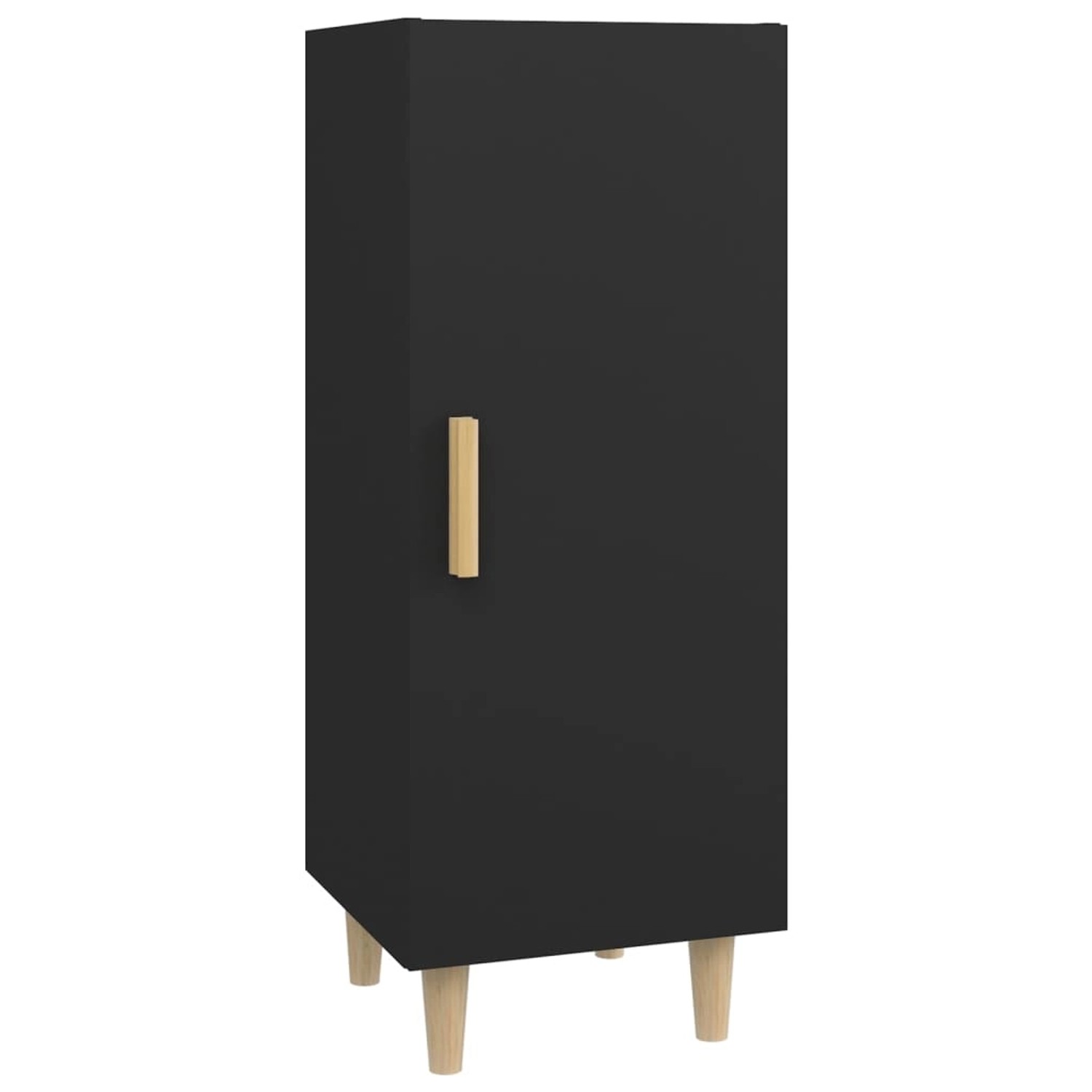 vidaXL Sideboard Schwarz 34,5x34x90 cm Holzwerkstoff 812322 günstig online kaufen