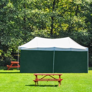 Relaxdays Pavillon Seitenteile PE Grün Wasserdicht 2 m x 3 m