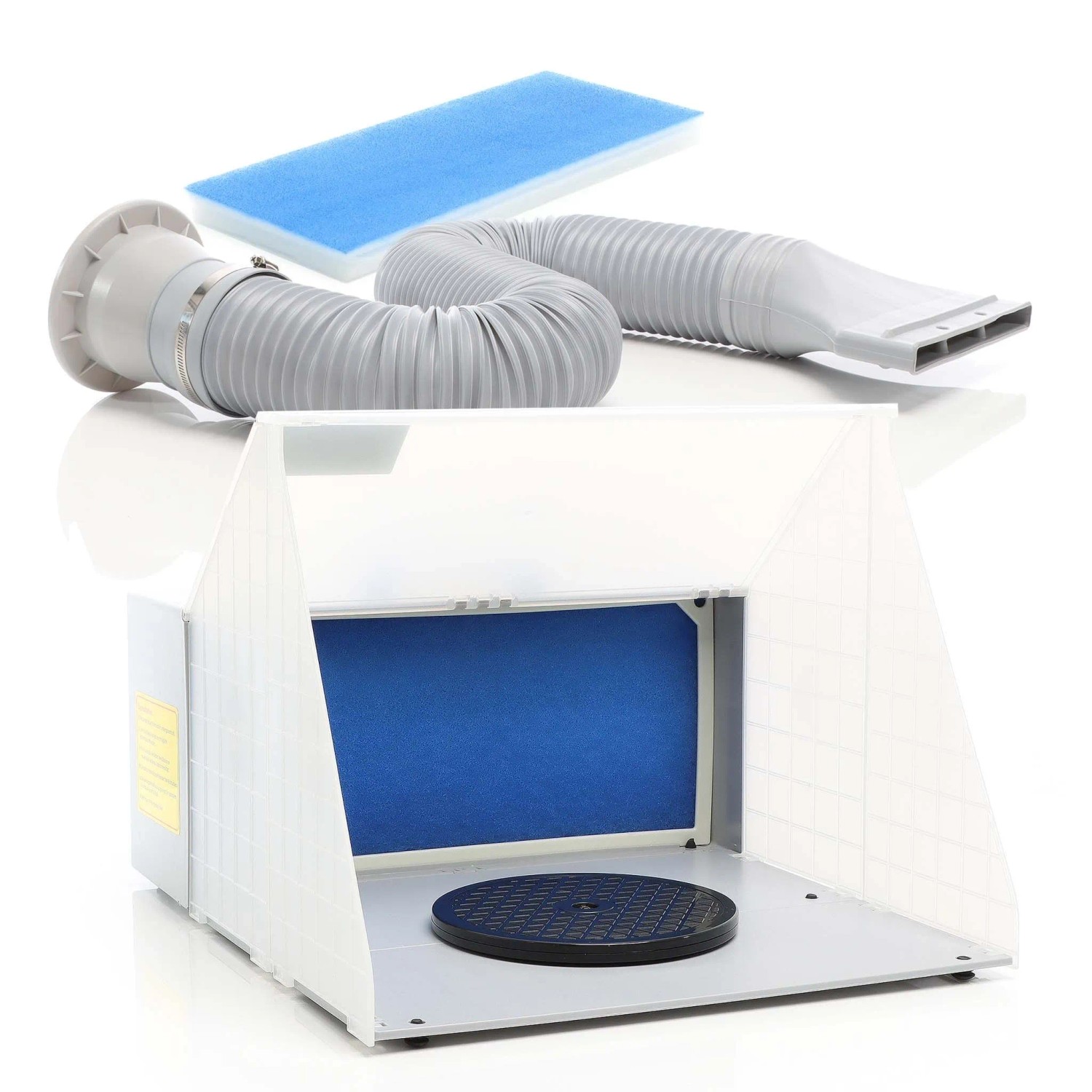 Wiltec Komplett Set Airbrush Absauganlage 4M³/Min 52Db Absaugung Farbe Farbnebel